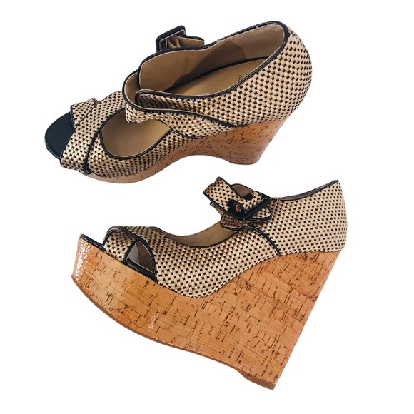 Women's Metallic Coco Mary Jane Wedge Platforms - Picture 8 of 8